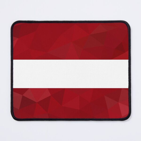 Item preview, Low Poly Latvia Flag - Geometric National Symbol Design designed and sold by OrangePoly.