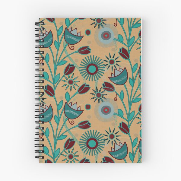 Artikelvorschau, Boho Floral auf Ocker entworfen und verkauft von TanglePatch.