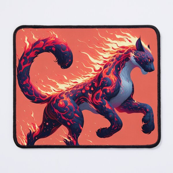 Item preview, Lava Fire Leopard, Ai Generated Art designed and sold by ACC .