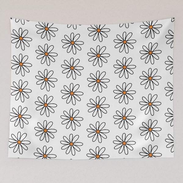 Item preview, Daisy Flower Drawing White designed and sold by MrsCreative1.