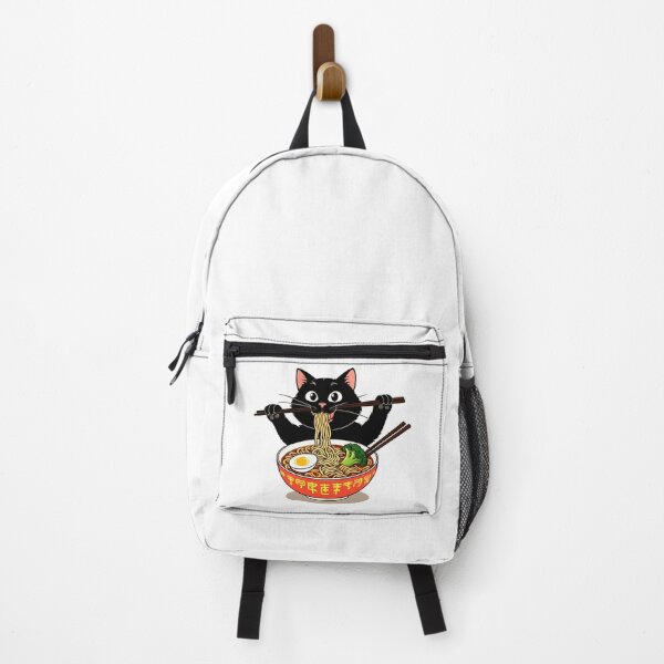 Item preview, Black cat eating ramen noodles designed and sold by tkhrbika.