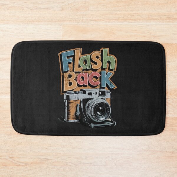 Item preview, Vintage "FLASH BACK" Analog Camera – Distressed Retro Photography Design designed and sold by paulo silveira.