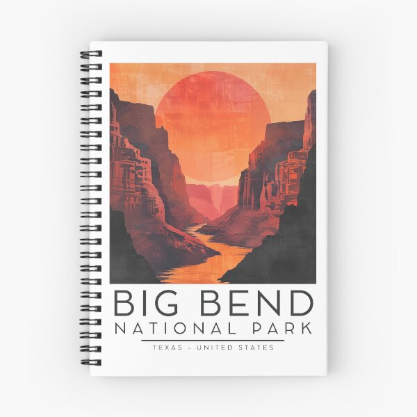 Item preview, A Vintage Illustration of Big Bend National Park - Texas - US designed and sold by GoodOldVintage.