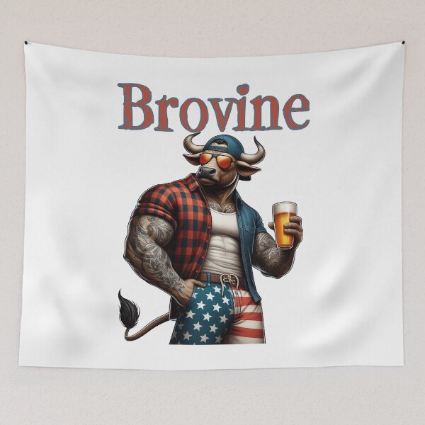 Item preview, Brovine 2 - Buff bovine dude models bro style designed and sold by Matthew Kinnersly.