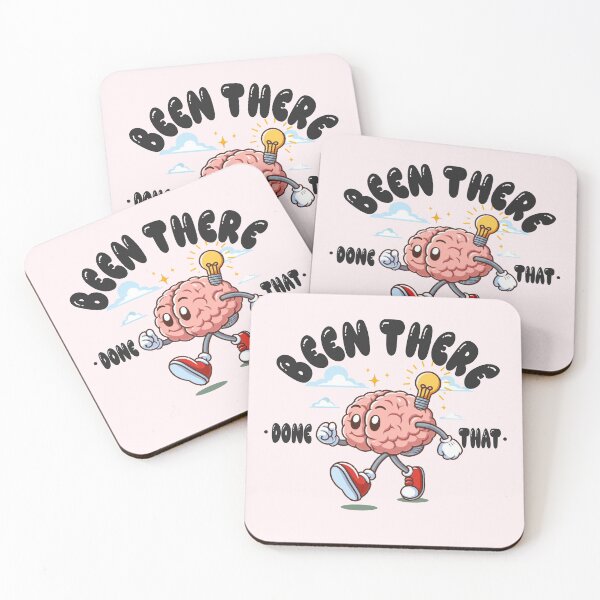 Item preview, Cute Brain Walking Been there done that kawaii designed and sold by StylishDesigns_ByJohn.