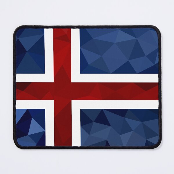 Item preview, Low Poly Iceland Flag - Geometric Nordic Cross Design designed and sold by OrangePoly.