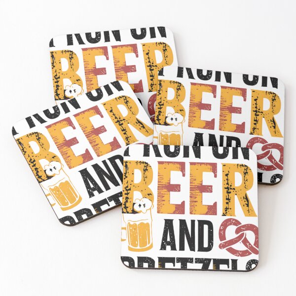 Item preview, I Run On Beer And Pretzels Unhinged Oktoberfest designed and sold by KitonicTees.