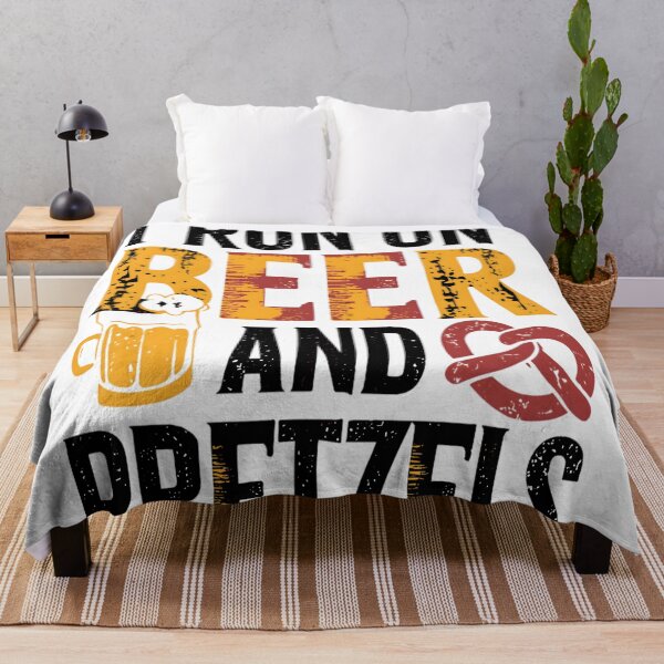 Item preview, I Run On Beer And Pretzels Unhinged Oktoberfest designed and sold by KitonicTees.