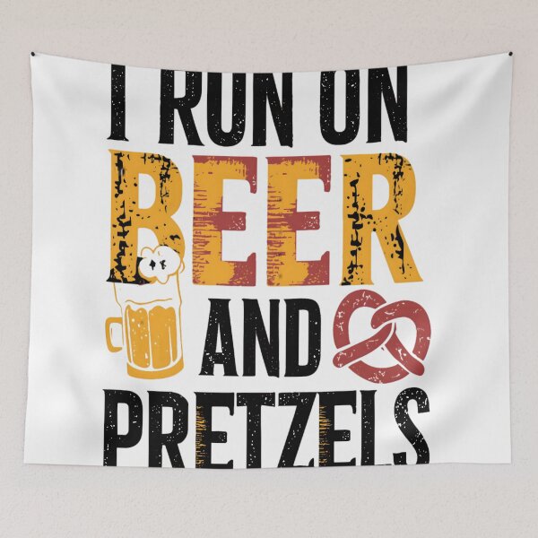 Item preview, I Run On Beer And Pretzels Unhinged Oktoberfest designed and sold by KitonicTees.