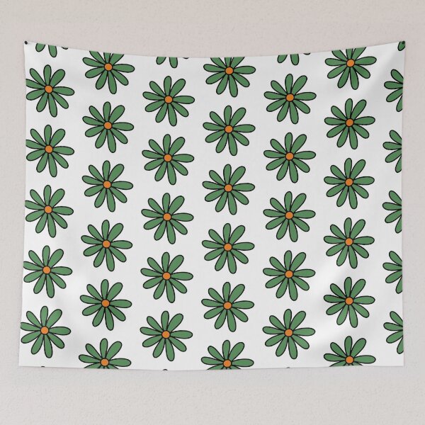 Item preview, Daisy Flower Drawing Green designed and sold by MrsCreative1.