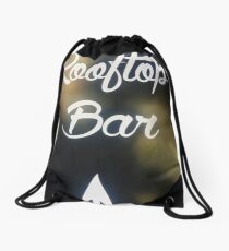 Rooftop Bar Drawstring Bag