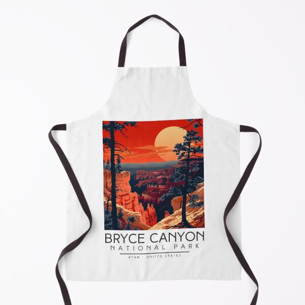 Item preview, A Vintage Illustration of Bryce Canyon National Park - Utah - US designed and sold by GoodOldVintage.