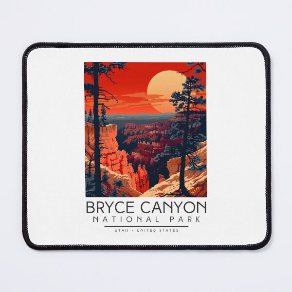Item preview, A Vintage Illustration of Bryce Canyon National Park - Utah - US designed and sold by GoodOldVintage.