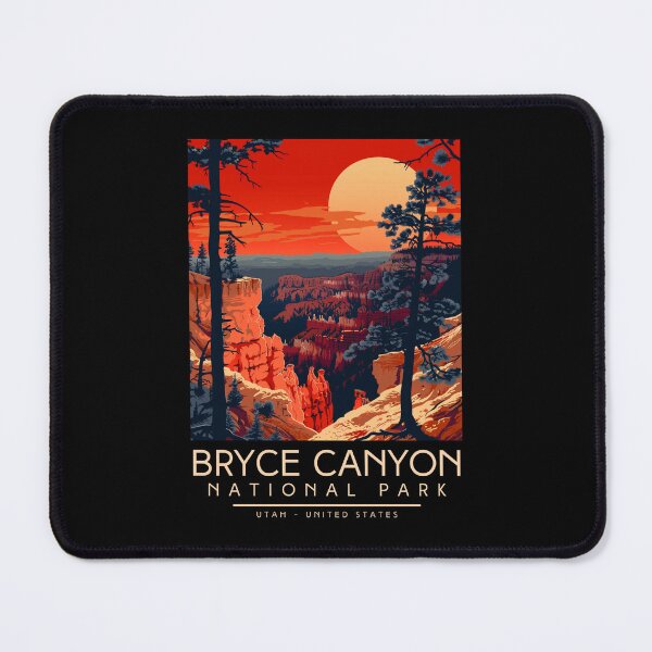 Item preview, A Vintage Illustration of Bryce Canyon National Park - Utah - US designed and sold by GoodOldVintage.