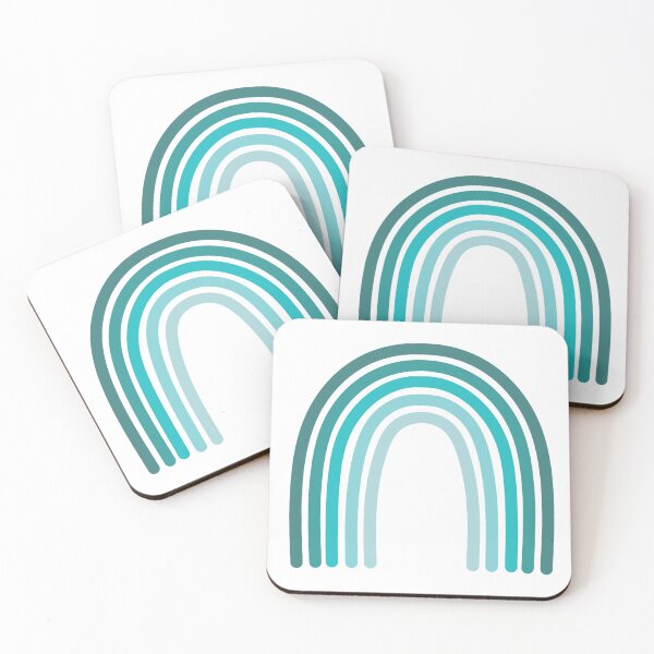 Item preview, Vibrant Rainbow Drawing Blue/Teal designed and sold by MrsCreative1.