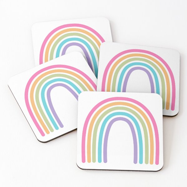 Item preview, Vibrant Rainbow Drawing Colorful Pink, Purple, Green, Orange, Blue designed and sold by MrsCreative1.