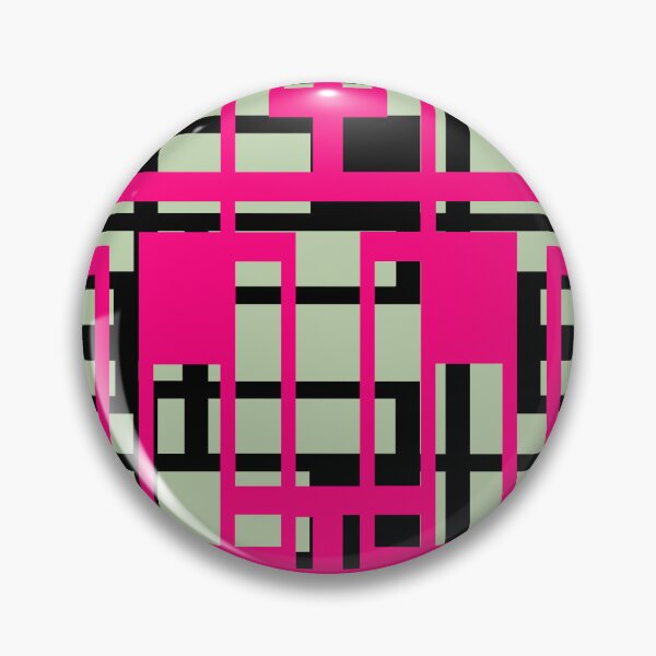 Item preview, Geometric Shapes Pattern Pink Black Cut Out  designed and sold by taiche.