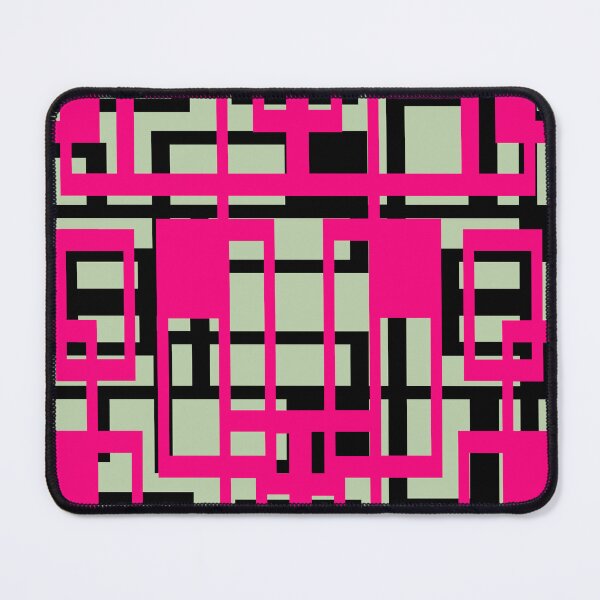Item preview, Geometric Shapes Pattern Pink Black Cut Out  designed and sold by taiche.