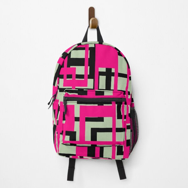 Item preview, Geometric Shapes Pattern Pink Black Cut Out  designed and sold by taiche.