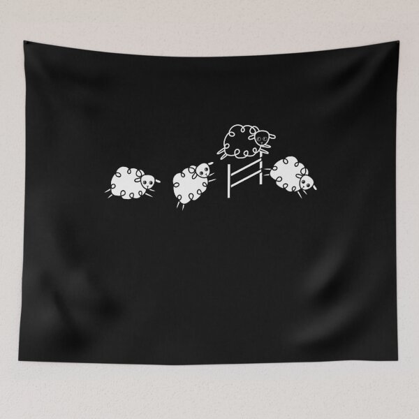 Item preview, Sheep Jumping Flock Of Sheep Wool designed and sold by MooonTees.