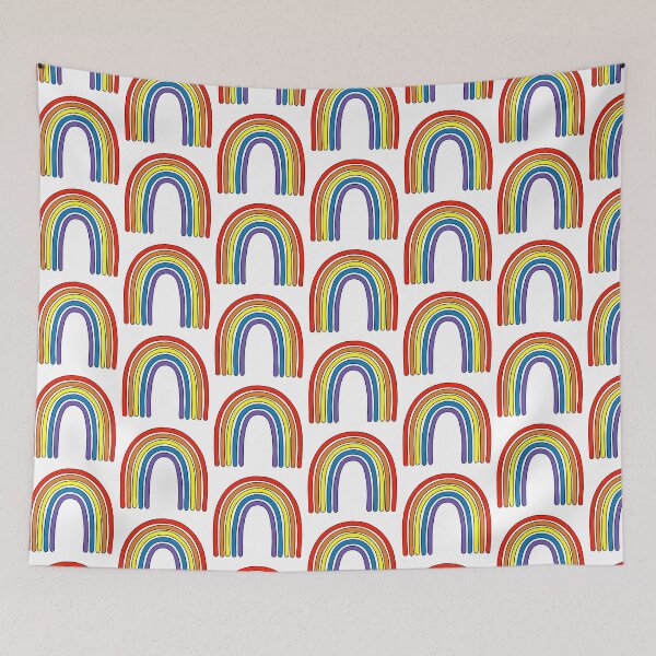 Item preview, Vibrant Rainbow Drawing Bright Colorful  designed and sold by MrsCreative1.
