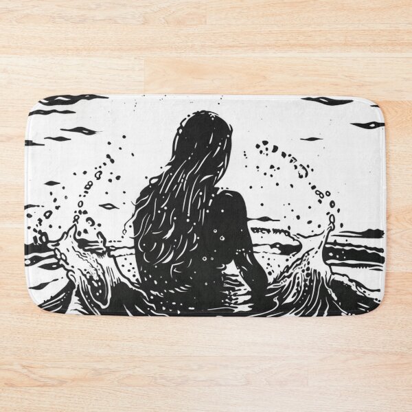 Item preview, Splash of serenity - linocut 1 designed and sold by Wildflow Creations.