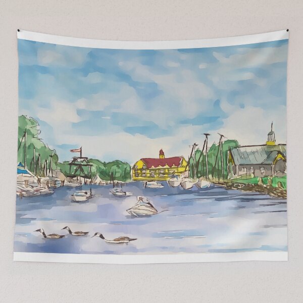 Item preview, Marina in South Haven Michigan designed and sold by welshdesigns.