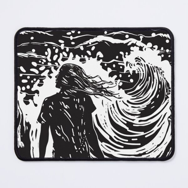 Item preview, Splash of serenity - linocut 2 designed and sold by Wildflow Creations.