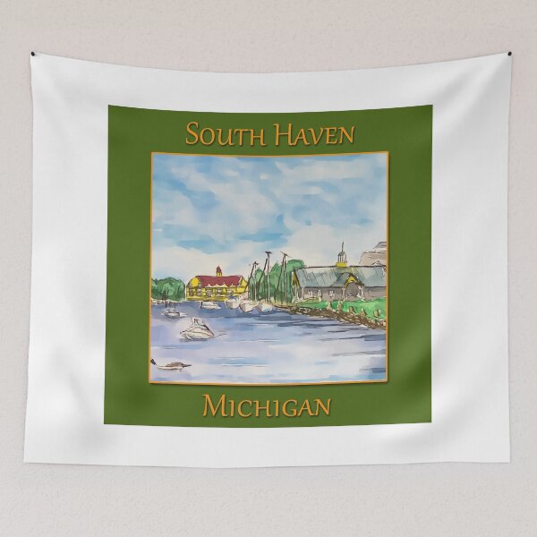 Item preview, Marina in South Haven Michigan designed and sold by welshdesigns.