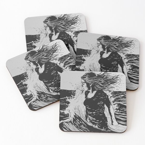 Item preview, Copy of Splash of serenity - linocut 3 designed and sold by Wildflow Creations.
