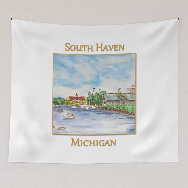 Item preview, Marina in South Haven Michigan designed and sold by welshdesigns.