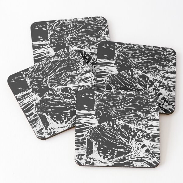 Item preview, Copy of Splash of serenity - linocut 4 designed and sold by Wildflow Creations.