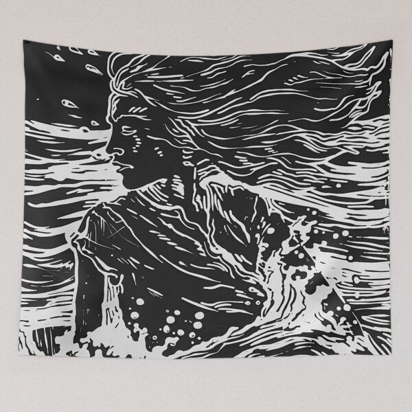Item preview, Copy of Splash of serenity - linocut 4 designed and sold by Wildflow Creations.