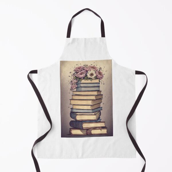 Aperçu de l'œuvre Serene Sfumato Floral Book Stack Art créée et vendue par Mechanical-Artt.