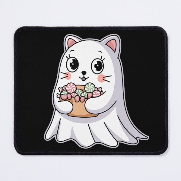 Item preview, Cute Ghost Cat with Candy Bucket designed and sold by Promoc.