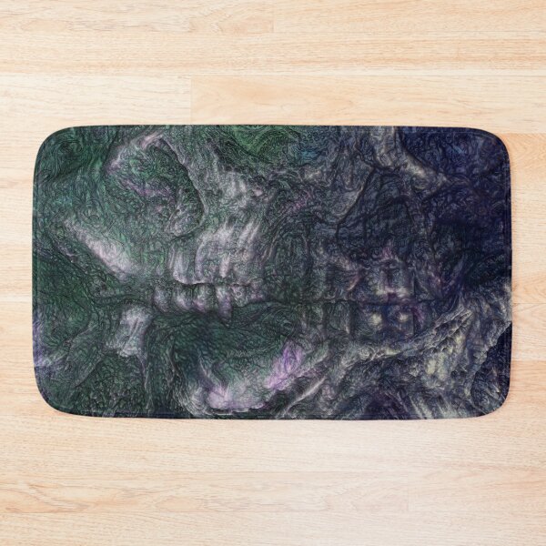 Item preview, Green Psychedelic Skulls (FreemanDan's Psychedelic Visions) designed and sold by FreemanDan Art.