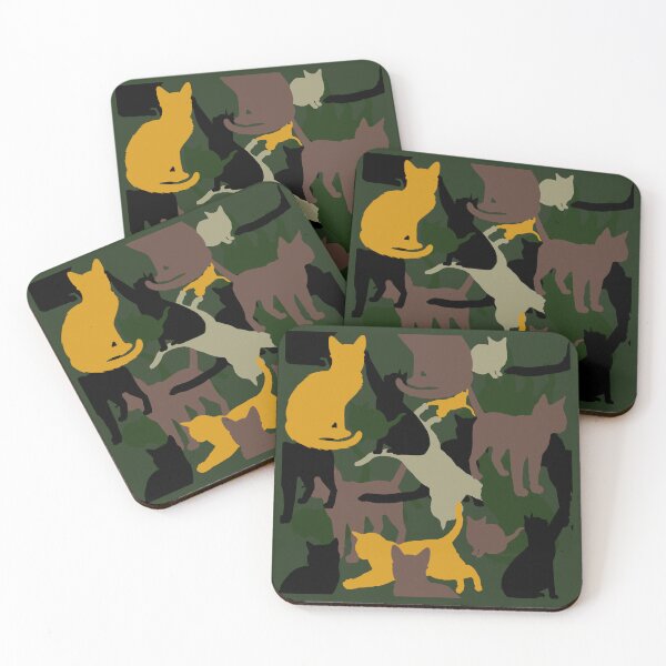 Item preview, Cat-moflage Camouflage repeat pattern designed and sold by ModSupporters.