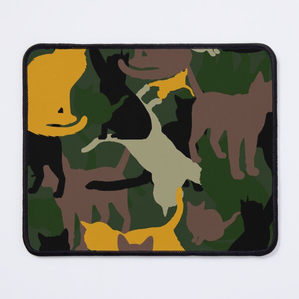 Item preview, Cat-moflage Camouflage repeat pattern designed and sold by ModSupporters.