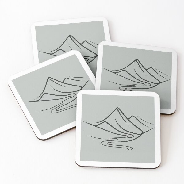 Item preview, Journey Through Nature: One Line Mountains & River designed and sold by SeanOsShirts.