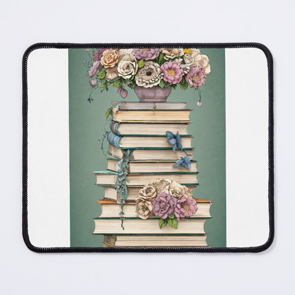 Item preview, Tranquil Sfumato Book Pile Illustration designed and sold by Mechanical-Artt.