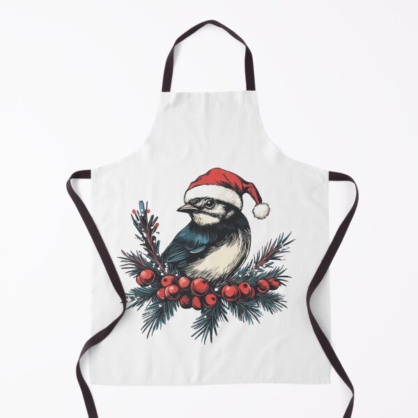 Item preview, Christmas Bird with Santa Hat designed and sold by IllustrifyArts.