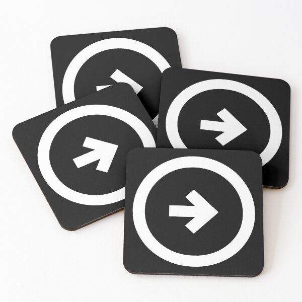 Item preview, Minimalist Right Arrow in Circle – Modern Navigation Symbol in White Color designed and sold by DoodlyDelights.