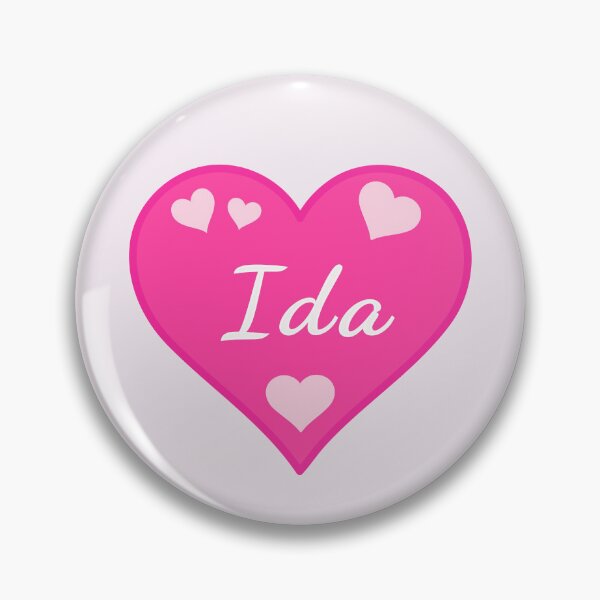 Item preview, Ida Name Pink Heart  designed and sold by Jeallan Designs.