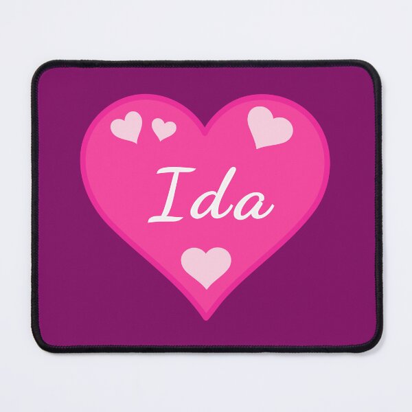 Item preview, Ida Name Pink Heart designed and sold by Jeallan Designs.