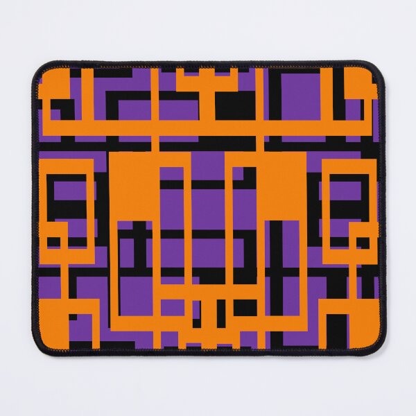 Item preview, Geometric Shapes Pattern Orange Black Cut Out designed and sold by taiche.