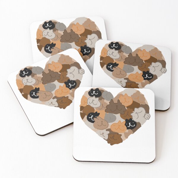 Item preview, Heart cats designed and sold by Koalaclouds.