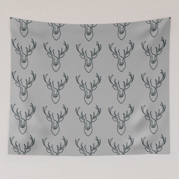Item preview, Geometric Grace: Minimalist Deer Head designed and sold by SeanOsShirts.