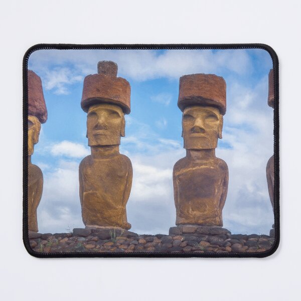 Item preview, Four Moai Easter Island Artistic designed and sold by PhotoArt by Joan Carroll.