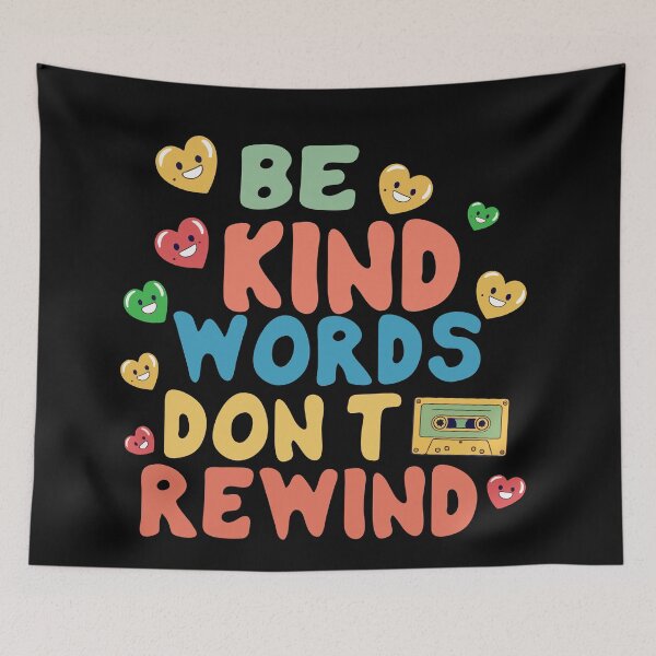 Item preview, Be Kind Words Don't Rewind designed and sold by khallidaart.