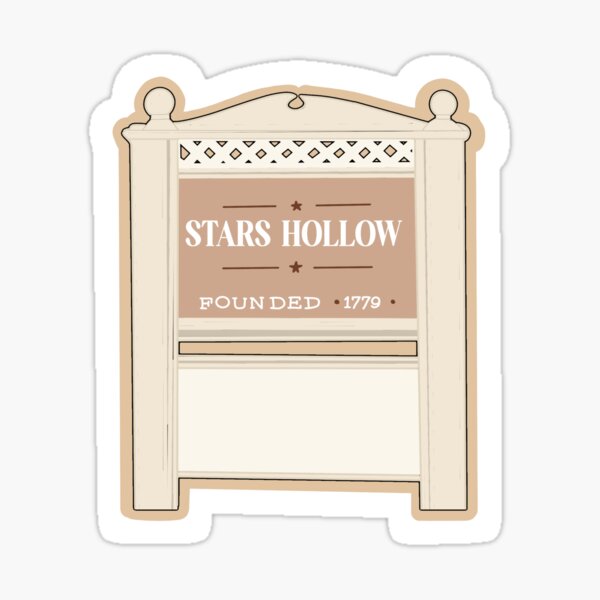 Vista previa del artículo con la obra «Letrero hueco de estrellas de Gilmore Girls», diseñado y vendido por Shop.Megwilliams.